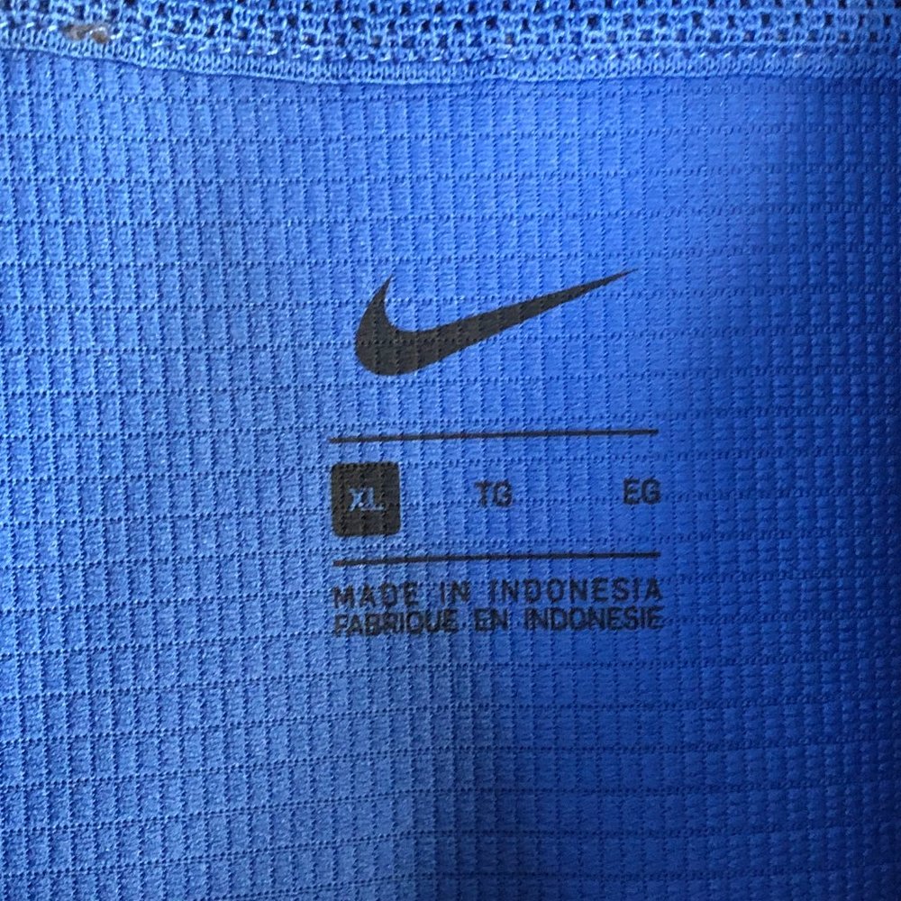 Nike Polo Shirt Men's XL Blue Embroidered Basketball Logo Comfort CI4470-480 - Picture 4 of 12